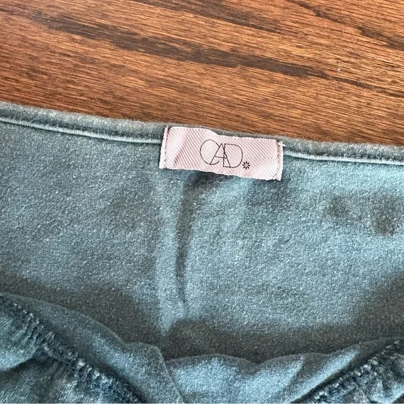 CAD Cropped Faded Teal Tank Top Large - Picture 3 of 4